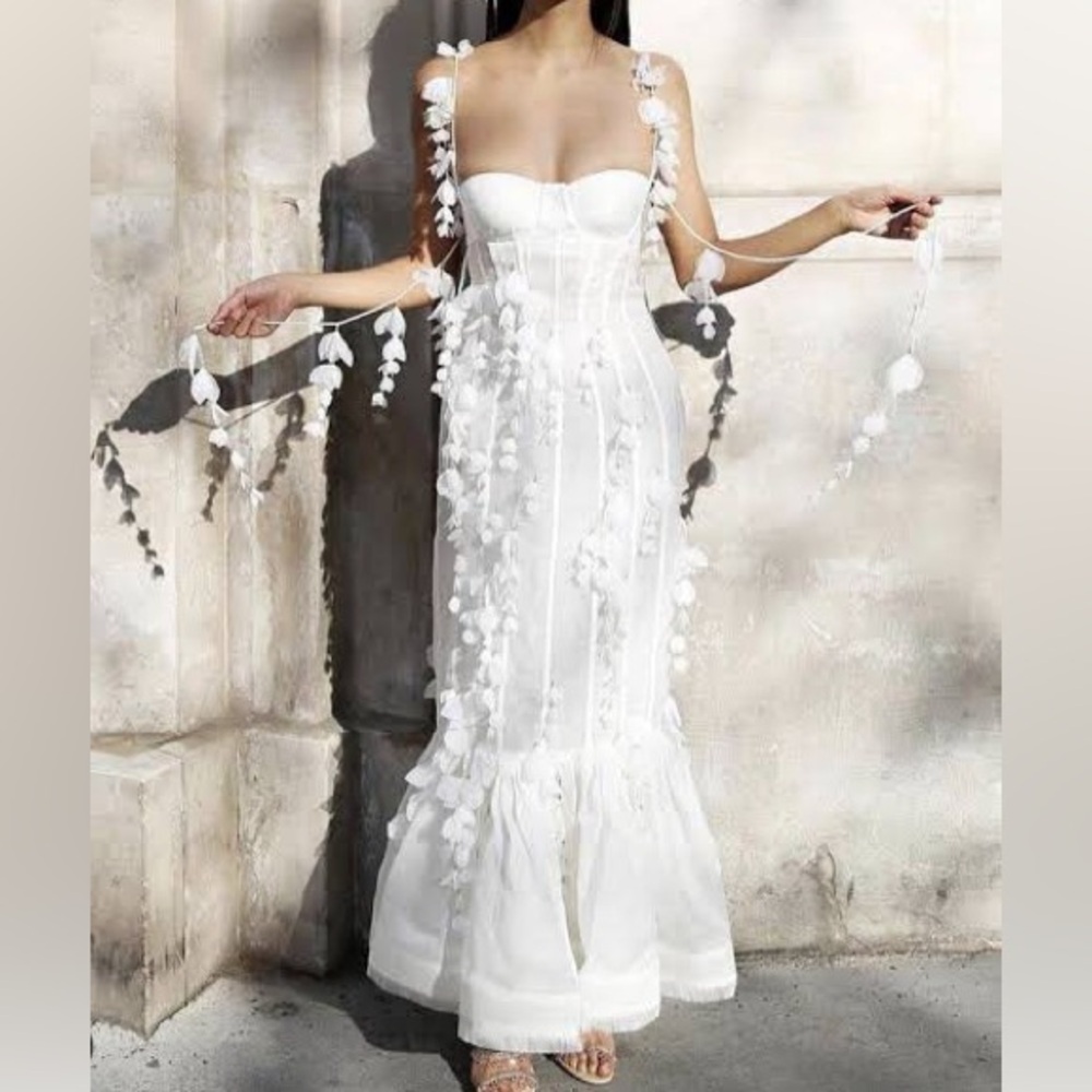ZIMMERMANN Botanica Petal Appliqué Maxi Dress
